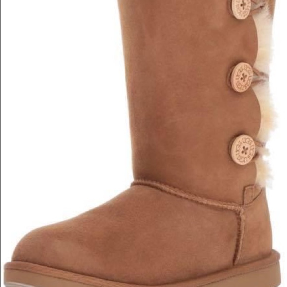 UGGS Girls New Bailey Button Triple Tall 3